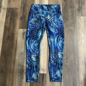 Lululemon blue patterned leggings